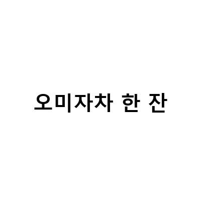 비오는날, 공주 동학사에서 오미자차 한잔과 함께 즐기는 하울커피