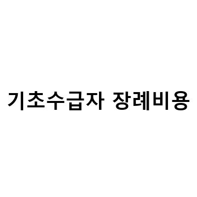 기초수급자 장례비용-“기초수급자 장례 비용 지원과 혜택 안내 – 실용적인 기초생활수급자 장례 지원 방법”