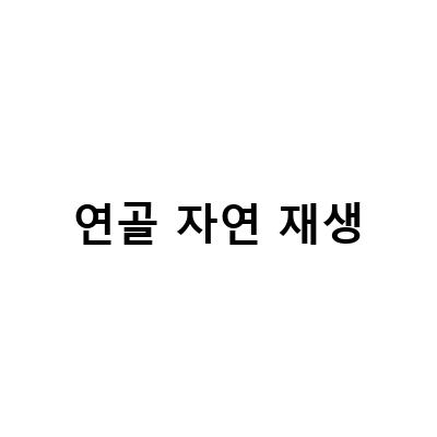 연골 자연 재생-무릎연골재생에 대한 자연치유와 줄기세포 연골재생술의 핵심 관리법